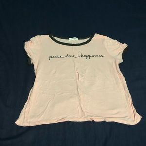 Peace love happiness shirt